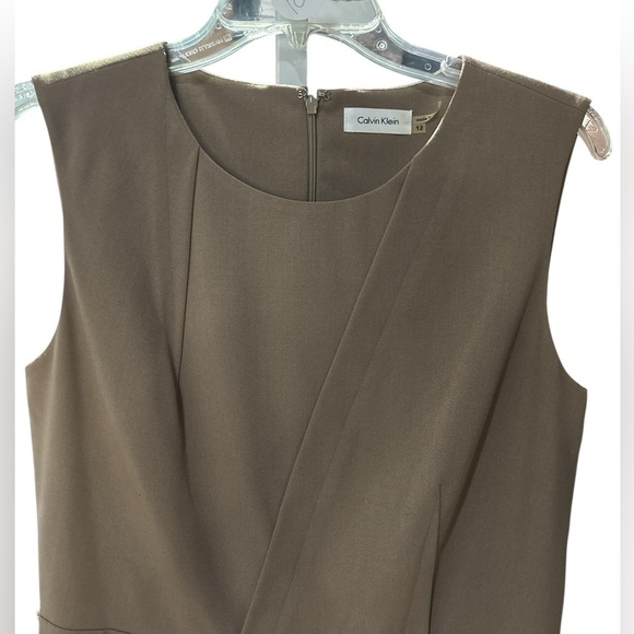 Calvin Klein Tan  Midi Dress - Picture 3 of 3